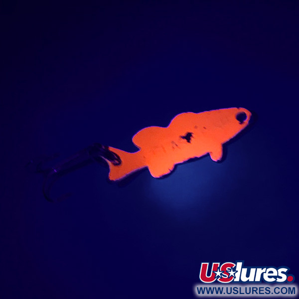  Acme Flash Fish UV (świeci w ultrafiolecie), złoty/pomarańczowy, 3 g błystka wahadłowa #8490