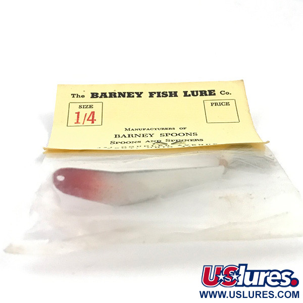 Barney Fish Lure  Błystka antyzaczepowa Barney Spoon, czerwony/biały, 7 g błystka wahadłowa #4924