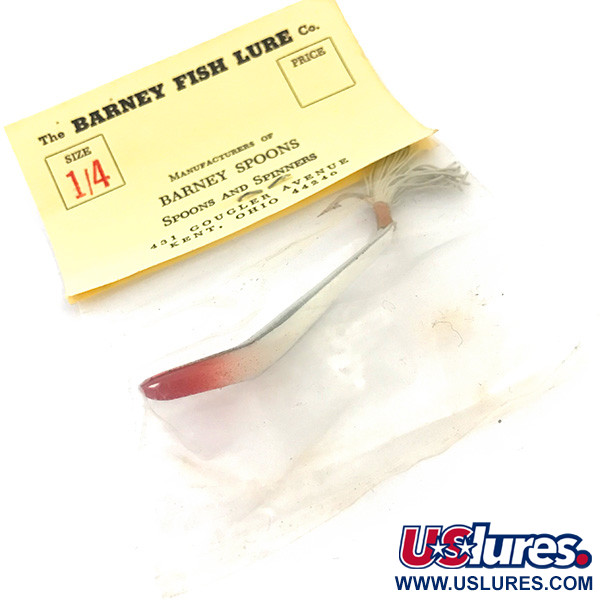 Barney Fish Lure  Błystka antyzaczepowa Barney Spoon, czerwony/biały, 7 g błystka wahadłowa #4924
