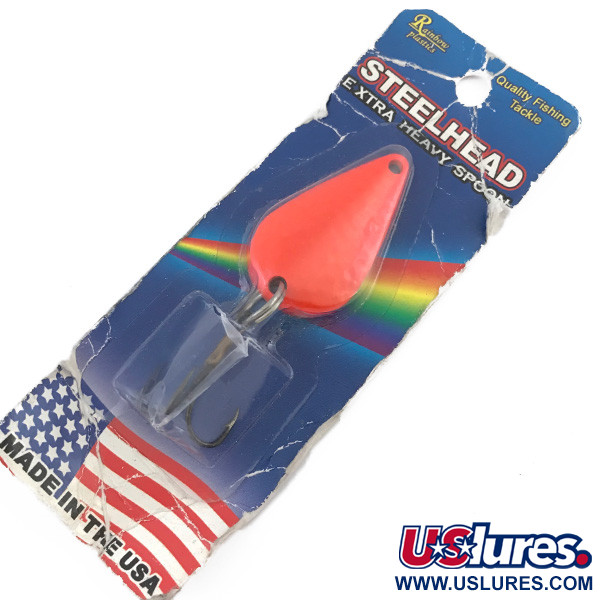 Rainbow Plastics Steelhead UV (świeci w ultrafiolecie), neonowy pomarańczowy, 14 g błystka wahadłowa #5004
