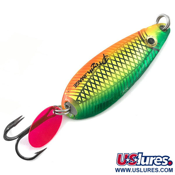  Key Largo Syco Spoon UV (świeci w ultrafiolecie), Tęczowa ryba, 14 g błystka wahadłowa #5107