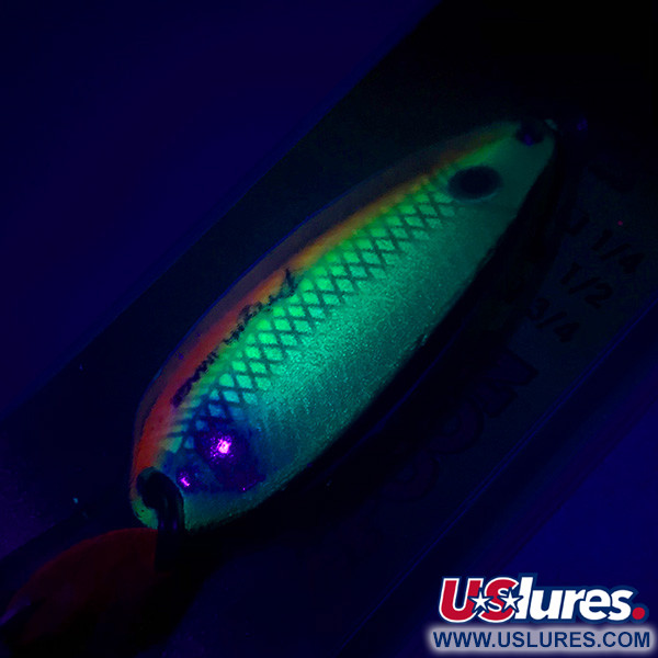  Key Largo Syco Spoon UV (świeci w ultrafiolecie), Tęczowa ryba, 14 g błystka wahadłowa #5167