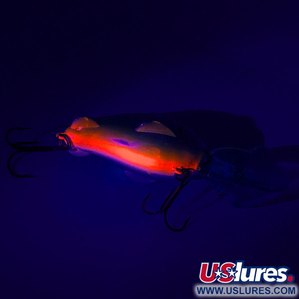  Luhr Jensen BRUSH BABY UV (świeci w ultrafiolecie), niebieski/srebrny/pomarańczowy UV - świeci w ultrafiolecie, 12 g wobler #5097