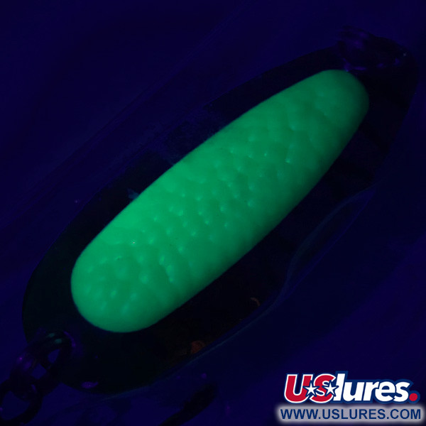  Blue Fox Pixee UV (świeci w ultrafiolecie), nikiel/zielony, 14 g błystka wahadłowa #5128