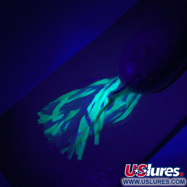 Hydro Lures Błystka antyzaczepowa Hydro Spoon UV (świeci w ultrafiolecie), biały zielony, 14 g błystka wahadłowa #5197