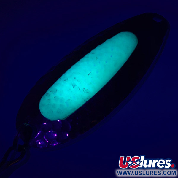  Blue Fox Pixee UV (świeci w ultrafiolecie), nikiel/zielony, 24 g błystka wahadłowa #5344