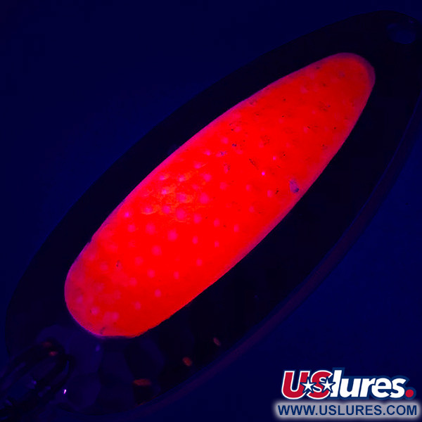  Nebco Pixee UV (świeci w ultrafiolecie), młotkowany nikiel/różowy, 14 g błystka wahadłowa #5364