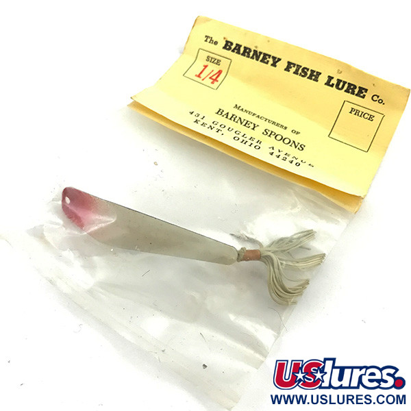 Barney Fish Lure  Błystka antyzaczepowa Barney Spoon, czerwony/biały, 7 g błystka wahadłowa #5551