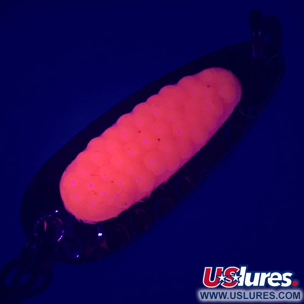  Blue Fox Pixee UV (świeci w ultrafiolecie)​, młotkowany nikiel/różowy, 4,5 g błystka wahadłowa #5580