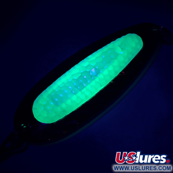  Blue Fox Rattlin Pixee UV (świeci w ultrafiolecie), złoty śledź/zielony UV, 7 g błystka wahadłowa #5593