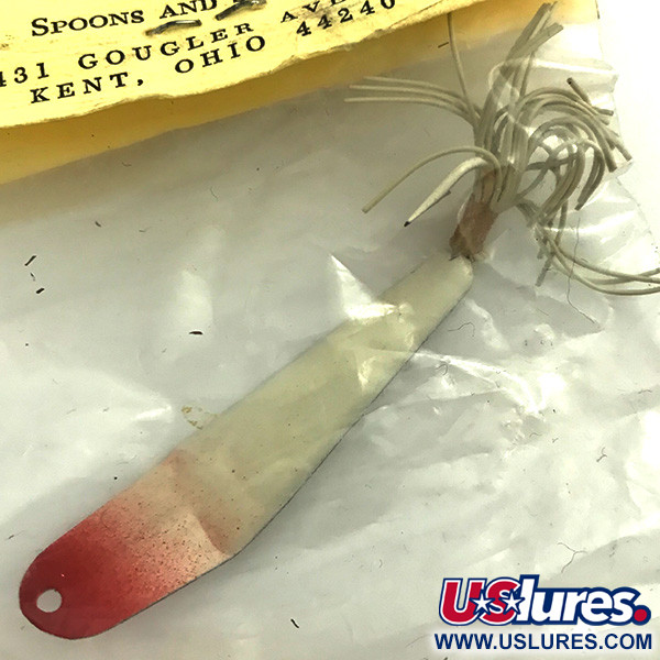 Barney Fish Lure  Błystka antyzaczepowa Barney Spoon, biały/czerwony, 7 g błystka wahadłowa #5739
