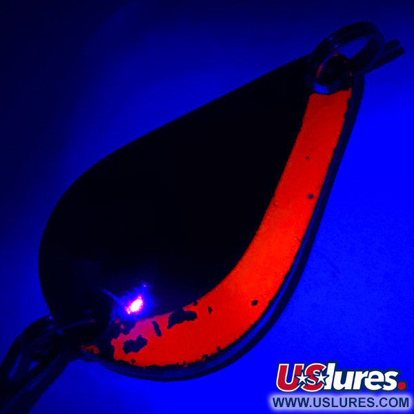 Acme K.O. Wobbler UV (świeci w ultrafiolecie), nikiel/pomarańczowy, 7 g błystka wahadłowa #5759