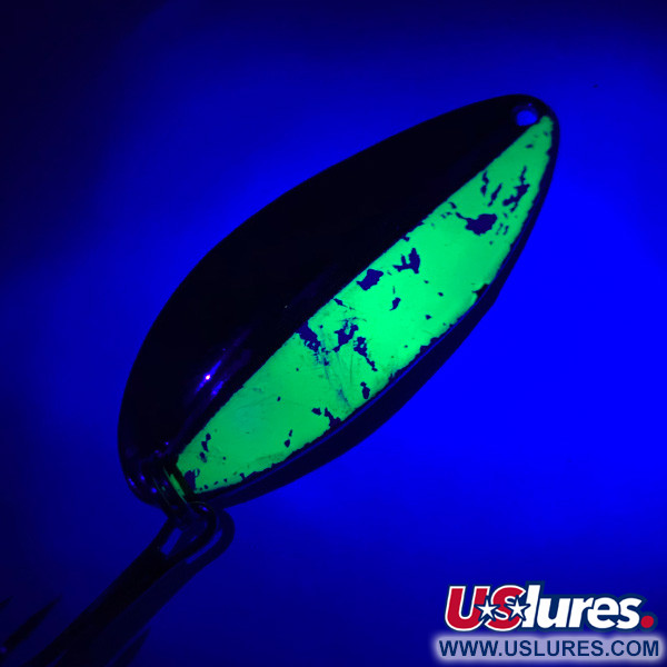 Main liner UV (świeci w ultrafiolecie), nikiel/neon zielony, 12 g błystka wahadłowa #5776