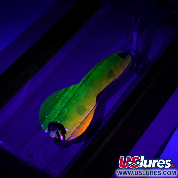 Luhr Jensen Loco 1UV (świeci w ultrafiolecie), Okoń (perch), 4 g błystka wahadłowa #5900