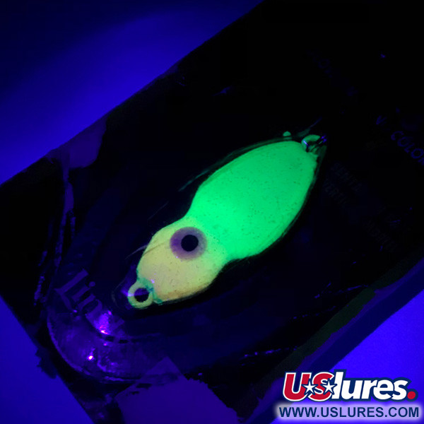 Lindy / Little Joe Frostee Jigging Spoon, Chartreuse UV - świeci w świetle ultrafioletowym, 7 g błystka wahadłowa #5924