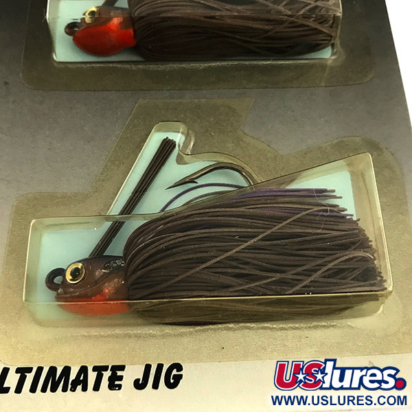  DUH Ultimate Jig przynęta jigowa antyzaczepowa UV (świeci w ultrafiolecie), brązowy/czerwony, 12 g  #5964