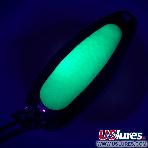 Blue Fox Pixee UV (świeci w ultrafiolecie), nikiel/zielony, 14 g błystka wahadłowa #5984