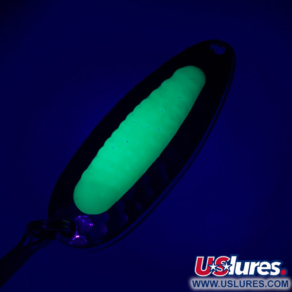  Blue Fox Pixee UV (świeci w ultrafiolecie), nikiel/zielony, 7 g błystka wahadłowa #5986