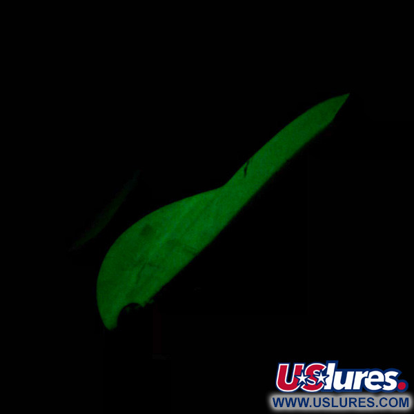 Luhr Jensen Loco 1(świeci w ciemności), biały zielony, 4 g błystka wahadłowa #6000