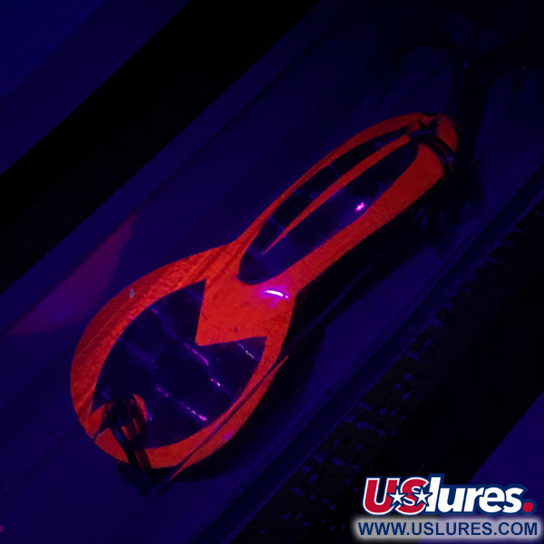 Luhr Jensen Loco 1 UV (świeci w ultrafiolecie), czerwony/hologram, 4 g błystka wahadłowa #6001