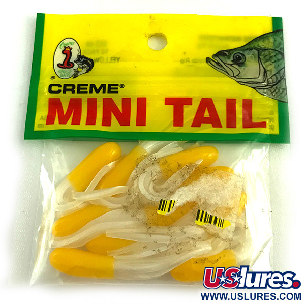 Creme Lure Co Creme Mini Tail, guma, Żółto-biały,  g  #6050