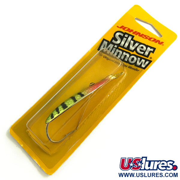  Błystka antyzaczepowa Johnson Silver Minnow UV (świeci w ultrafiolecie), Pstrąg tęczowy (Rainbow trout), 14 g błystka wahadłowa #6101