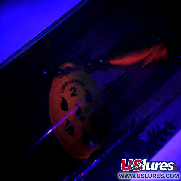  Luhr Jensen Fire Max Miracle 2 UV (świeci w ultrafiolecie, z możliwością wymiany haczyka), Pomarańczowy, 7 g błystka obrotowa #6248