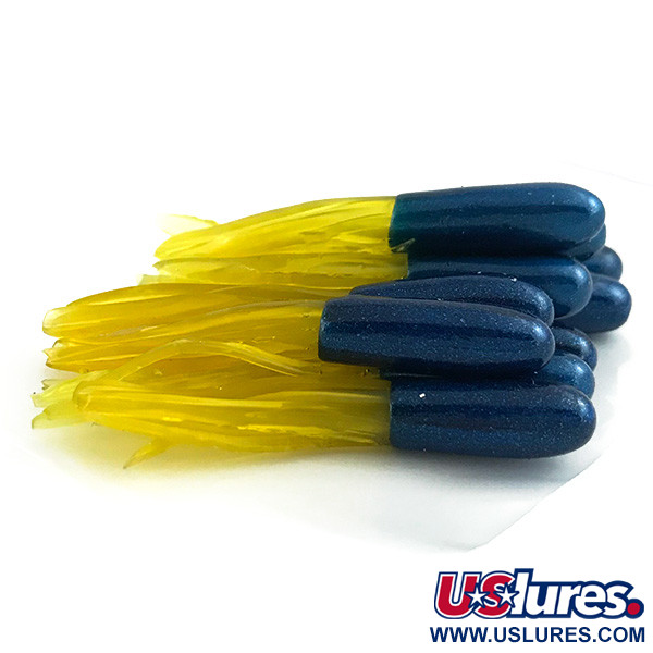 Creme Lure Co ​Creme Mini Tail, guma, UV (świeci w ultrafiolecie) 12 szt., niebieski/żółty/UV - świeci w ultrafiolecie,  g  #14565