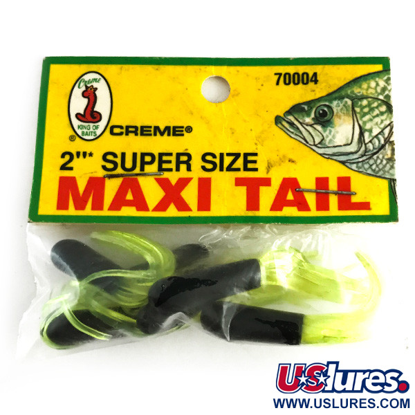 Creme Lure Co Creme Maxi Tail, guma, UV (świeci w ultrafiolecie), czarny/zielony UV - świeci w ultrafiolecie,  g  #6145