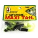 Creme Lure Co Creme Maxi Tail, guma, UV (świeci w ultrafiolecie), czarny/zielony UV - świeci w ultrafiolecie,  g  #6145