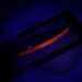 Luhr Jensen Krocodile DIE #4 UV (świeci w ultrafiolecie), nikiel/czerwony, 14 g błystka wahadłowa #6195