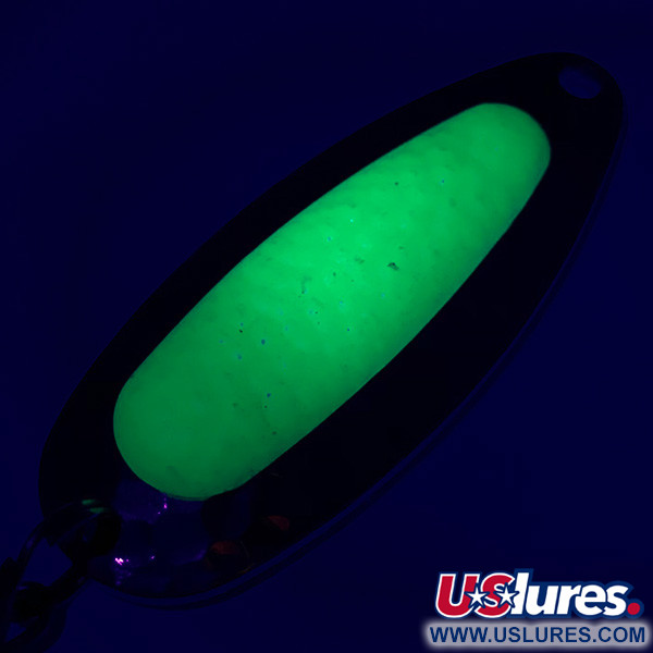  Blue Fox Pixee UV (świeci w ultrafiolecie), nikiel/zielony, 14 g błystka wahadłowa #6268