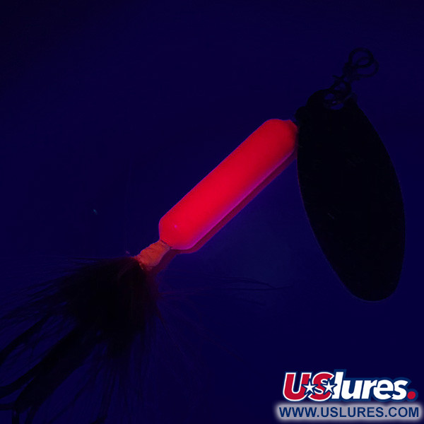 Yakima Bait Worden’s Original Rooster Tail UV (świeci w ultrafiolecie), neonowy różowy/złoto/UV - świeci w świetle ultrafioletowym, 7 g błystka obrotowa #6337