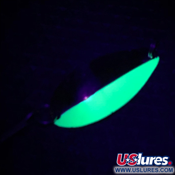 Seneca Little Cleo UV (świeci w ultrafiolecie), nikiel/zielony, 1,8 g błystka wahadłowa #6499