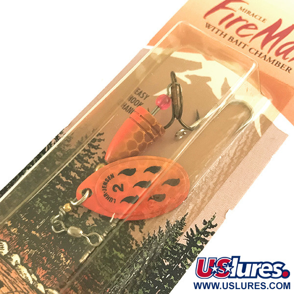  Luhr Jensen Fire Max Miracle 2 UV (świeci w ultrafiolecie), Pomarańczowy, 7 g błystka obrotowa #6580