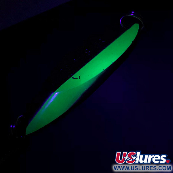 Acme Kastmaster UV (świeci w ultrafiolecie), nikiel/zielony, 10,5 g błystka wahadłowa #6585