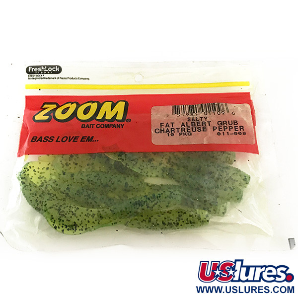  Zoom Fat Albert Grub, guma, (10 szt.), pieprz Chartreuse,  g  #6678