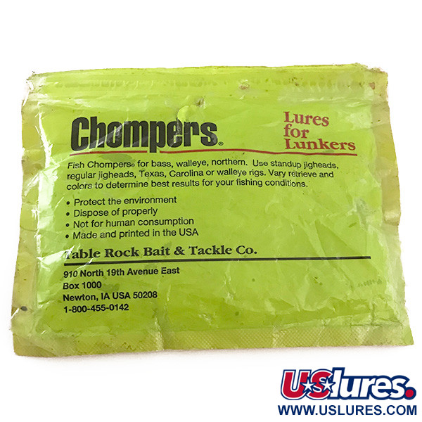  Chompers Single Tail Grub, 15 szt., pieprz Chartreuse,  g  #6681