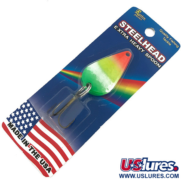 Rainbow Plastics Steelhead UV (świeci w ultrafiolecie), tęcza, 14 g błystka wahadłowa #6752