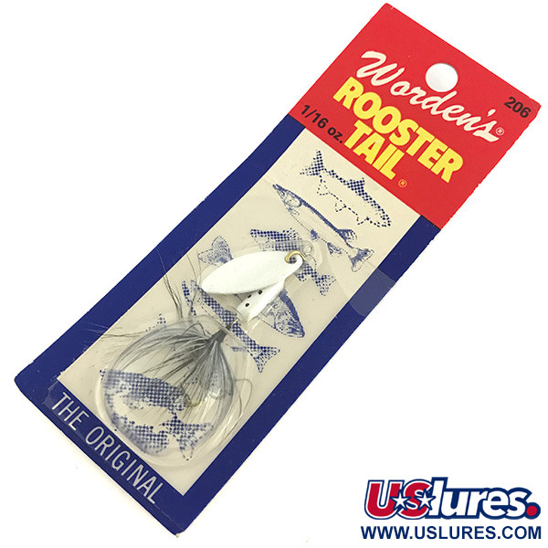 Yakima Bait Worden’s Original Rooster Tail Painted Blade, biały, 1,7 g błystka obrotowa #6792