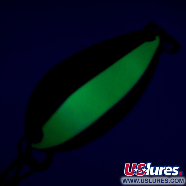  Acme Little Cleo UV (świeci w ultrafiolecie), nikiel/zielony, 3,5 g błystka wahadłowa #6819