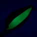  Acme Little Cleo UV (świeci w ultrafiolecie), nikiel/zielony, 3,5 g błystka wahadłowa #6819