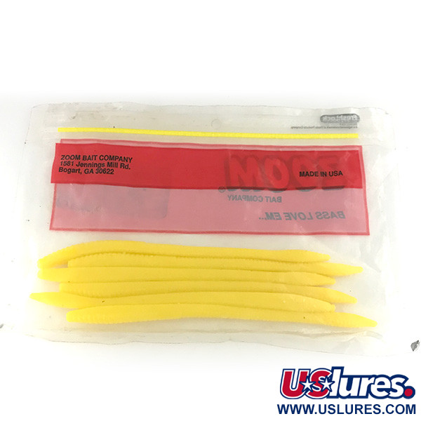  Zoom Finesse Worm, guma, 6 szt., żółty,  g  #6890