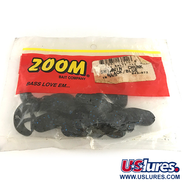  Zoom Swimmin' Chunk, guma, 6 szt., czarno-niebieski,  g  #6891