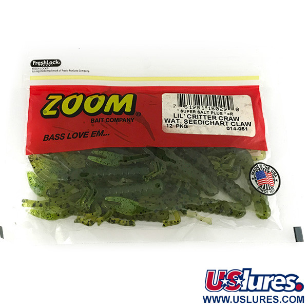  Zoom Lil Critter Craw, guma, 12 szt., Wat Seed/Chartreuse,  g  #7091