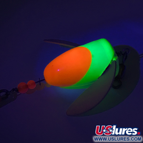 Yakima Bait Spin-n-Glo UV (świeci w ultrafiolecie), pomarańczowy/chartreuse, 7 g  #7584