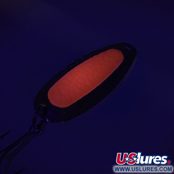  Blue Fox Pixee UV (świeci w ultrafiolecie), nikiel młotkowany/czerwony, 14 g błystka wahadłowa #7610