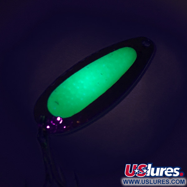  Blue Fox Pixee UV (świeci w ultrafiolecie), złoty/zielony, 14 g błystka wahadłowa #7612