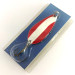  Blue Fox Strobe Tear Drop Spoon, czerwony/biały/nikiel, 11 g błystka wahadłowa #7676