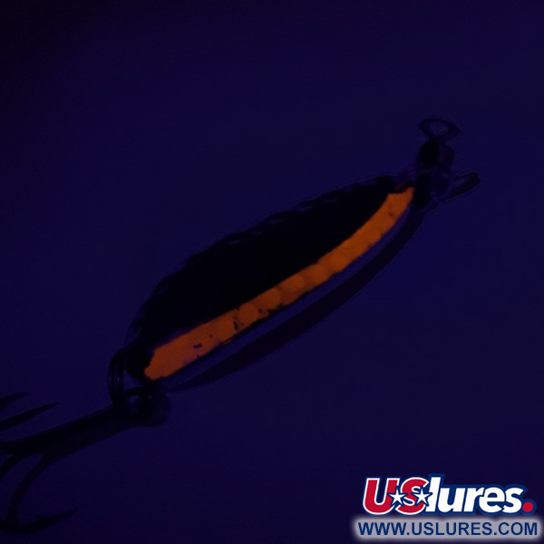 Luhr Jensen Krocodile UV (świeci w ultrafiolecie), nikiel młotkowany/czerwony, 9 g błystka wahadłowa #7764